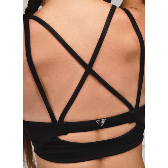 Seaav Athletics Mesh Sports Bra Top Womens Large Black New Athleisure - Picture 4 of 10